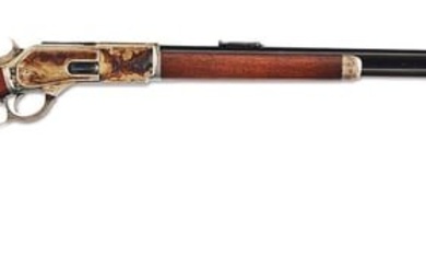 (A) EARLY WINCHESTER SECOND MODEL 1876 LEVER ACTION RIFLE.