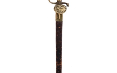 A FRENCH (BRUSSELS) HUNTING DAGGER HANGER, 19TH CEN.