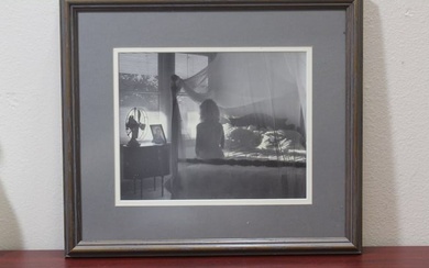 A Framed Black and White Photograph