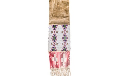 A Native American pipe bag of the Sioux