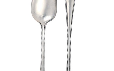 A Pair of Victorian Silver Basting-Spoons by Charles Boyton, London, 1880