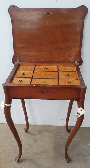 A QUEEN ANNE STYLE SEWING TABLE