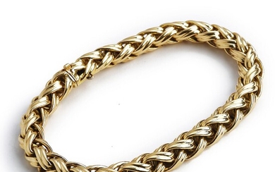 SOLD. A bracelet of 18k gold. L. app. 19 cm. Weight app. 58.5 g. – Bruun Rasmussen Auctioneers of Fine Art
