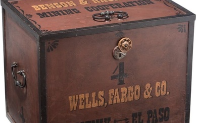 A heavy US-American strongbox, Wells, Fargo & Co., late 19th century