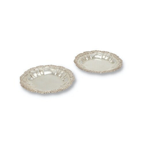 A pair of George III silver second course dishes by Joseph A...