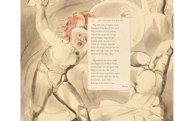 A pair of prints after William Blake illustrasting Thomas Gr...