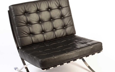 After Ludwig Mies Van Der Rohe: a 'Barcelona' chair.