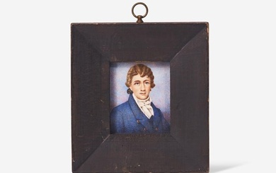 American School 19th century, After Henry M. Snyder (active 1852-1871), A portrait miniature of
