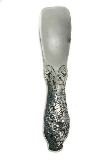 American Sterling Silver Floral Relief Shoe Horn