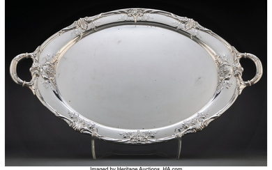 An International Silver Co. Richelieu Pattern Silver Two-Handled Tray (circa 1900)