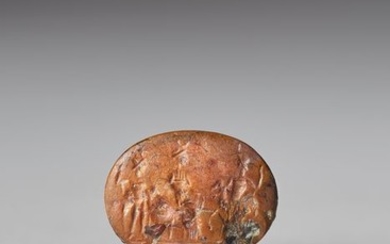 Ancient Roman Jasper INTAGLIO WITH CASTOR AND POLUX - 1.3×1.6×0.2 cm - (1)