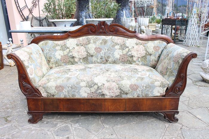Antique wooden boat sofa (1) - Louis Philippe - Wood - Late 19th century