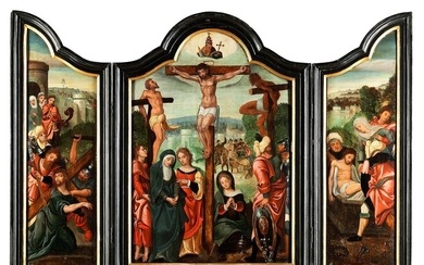 Antwerpener Meister um 1530/40, Hausaltar-Triptychon