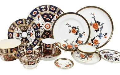 Assembled British Imari Porcelain Dinner Service