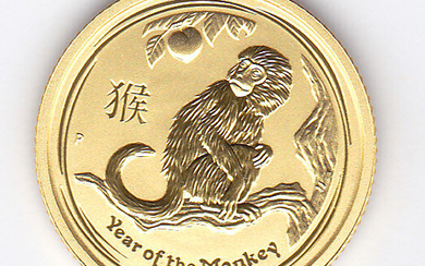 Australia - 15 dollars 2016 "Lunar Year of the Monkey" - Gold