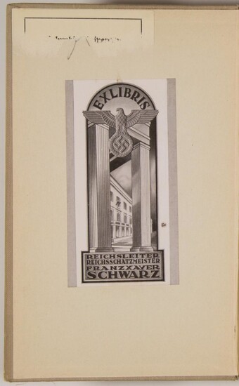 BOOK FROM THE LIBRARY OF NAZI TREASURER FRANZ SCHWARZ