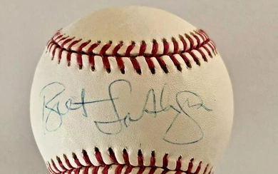 BRET SABERHAGEN (Mets/Royals) signed National League Baseball (Coleman) (VM)