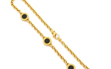 BVLGARI, Roma 2000s "Bulgari Bulgari" model Necklace chain with jaseron links in 18k yellow gold