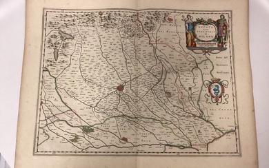 Blaeu Map "Dvcato ouero Territorio Di Milano"
