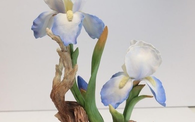 Boehm Bone Porcelain Sculpture, Ltd Edition No. 241, Van Gogh's Blue Iris