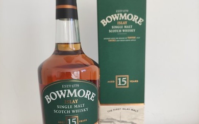 Bowmore 15 years old - Mariner - Original bottling - 1.0 Litre