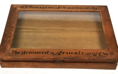 Brainerd & Armstrong Co. Silk Spool Oak Display Case
