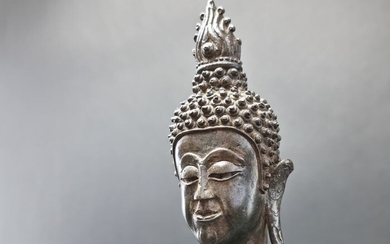 Buddha (1) - Bronze - Thailand - Lan Na - 17th c. - Special!