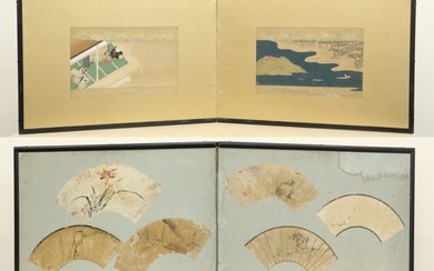 Byōbu folding screen - Paper, Wood - Japan