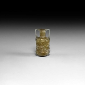 Byzantine Amber-Coloured Mould Blown Vessel