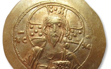 Byzantine Empire. Michael VII Doukas (AD 1067-1078). Gold or Electrum Histamenon Nomisma,Constantinople AD 1071-1078 - high quality & beautiful sharp strike