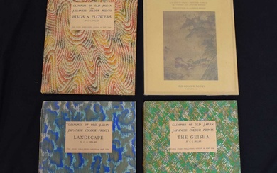C. G. Holmes - 'Glimpses of Old Japan from Japanese Colour Prints', three volumes, and one other