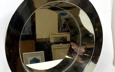 C. JERE Style Wall Mirror. Port Hole Mirror. Deep Well
