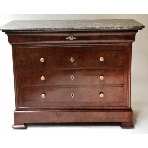 COMMODE, 19th century French Louis Philippe burr walnut and ...