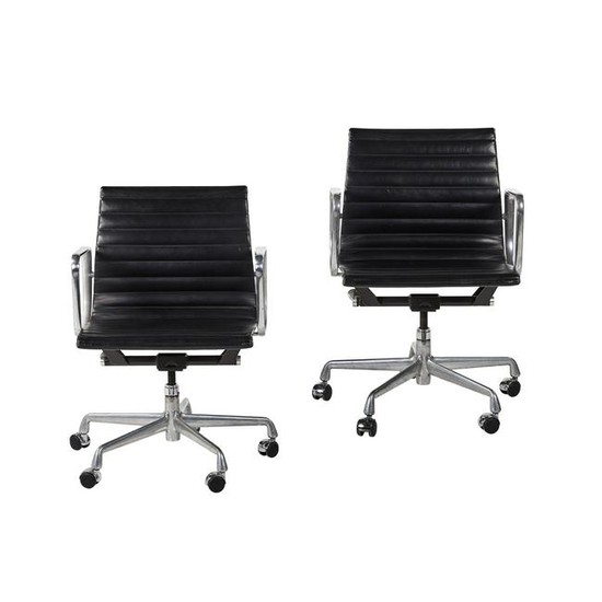Charles Eames Aluminum Group Chairs (2)