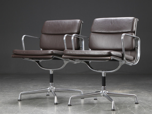 Charles Eames. Two armchairs, model EA-208 (2)