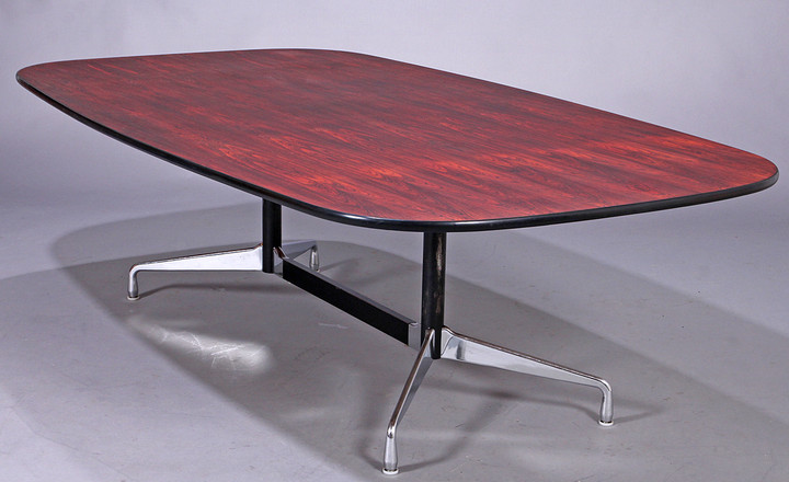 Charles and Ray Eames. Vintage table, 'Segmented table', Brazilian rosewood, L. 244 cm