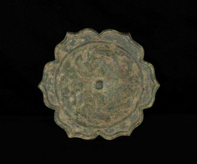 Chinese Bronze Mirror, Tang Dynasty