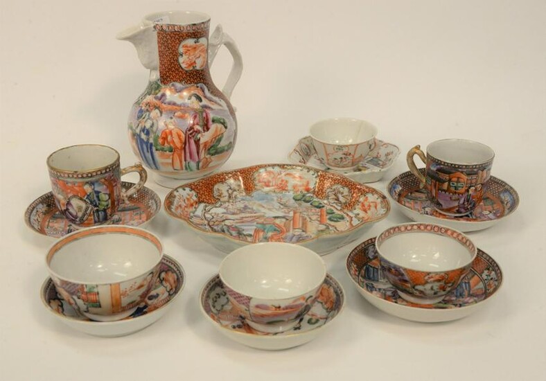Chinese Export Porcelain Group of fourteen pieces to