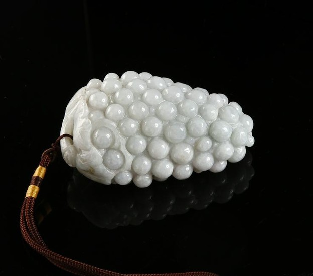 Chinese Jadeite Carving of Grapes