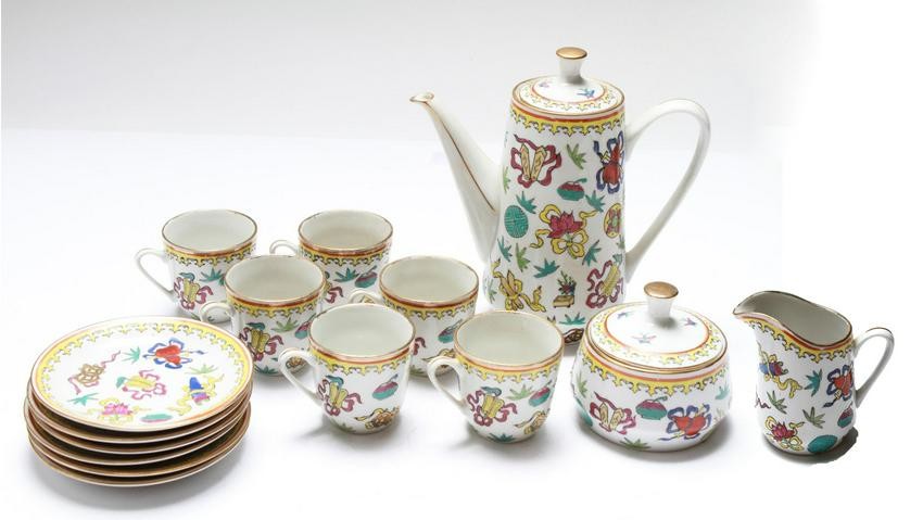 Chinese Porcelain Demitasse Service, 15