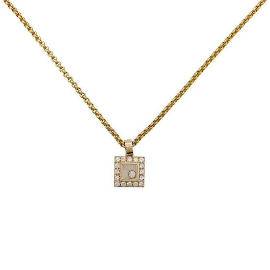 Chopard - 18 kt. Gold, Yellow gold - Necklace with pendant Diamond