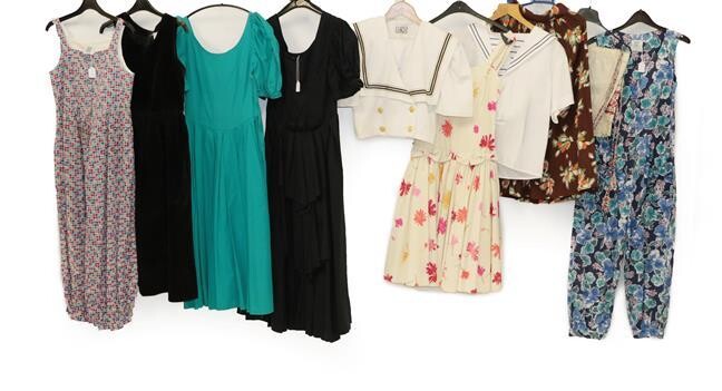 Circa 1970/80 Ladies' Costume Mainly Laura Ashley, including a cotton...