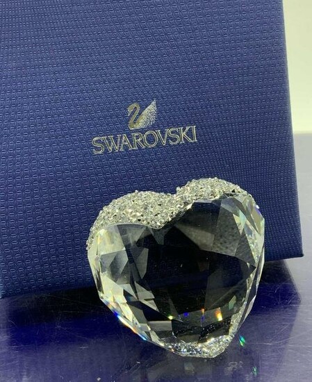 Collectible SWAROVSKI Crystal Heart, Org Box