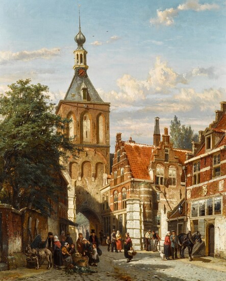 Cornelis Springer, The Binnenpoort, Culemborg
