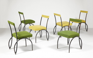 DIM (Décoration Intérieure Moderne) Suite de six chaises - circa 1940