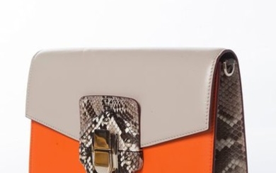 Dolce & Gabbana - Lucia Python and Leather Clutch bag