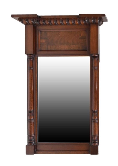 Early 19th Century mahogany pier mirror