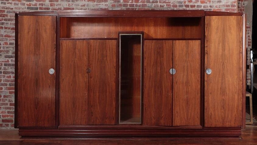 FRENCH ROSEWOOD ART DECO BOOKCASE CIRCA 1935