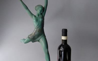 Fayral / Pierre Le Faguays - Max Le Verrier - Large size Art Deco sculpture / 'Olympie'