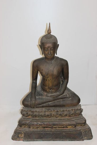 Figure (1) - Bronze - Buddha - 45 Kg - Thailand - 18th century